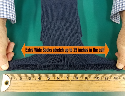 Extra Wide Comfort Athletic Sock 16.5-21 (OVERSIZED)